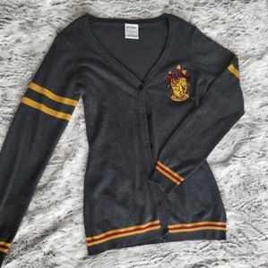 Grey Gryffindor Harry Potter Cardigan Sweater